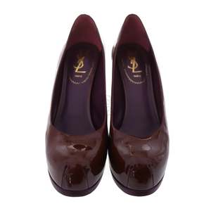 Vintage burgundy patent YSL Pumps