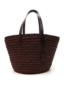 500 999: Saint Laurent Sac Panier Medium Brown