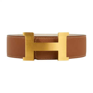 Hermès Constance 38mm Reversible Matte Gold Belt