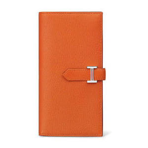 Hermès Bearn Wallet Orange Epsom Leather with Box