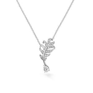 Plume de CHANEL Necklace White Gold