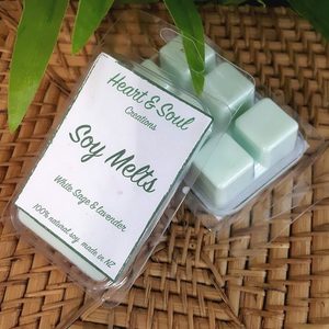 Heart & Soul Soy Melts – White Sage & Lavender