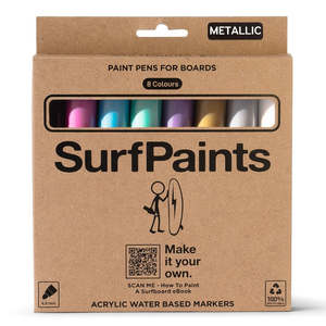 Surf Paints: Surf Paints Premium 8 Pack - Metallic Set