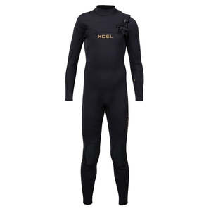 Youth Fullsuits: Xcel Youth Comp + 4/3mm Fullsuit - Black