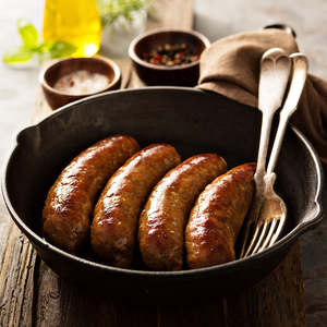 Gourmet Sausages: Old Fashioned Beef Sausages GF, DF