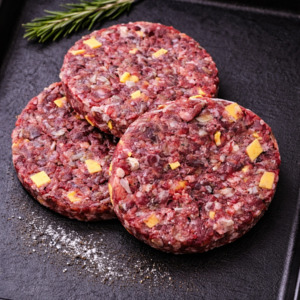 Burgers Gourmet Sausages: Beef Brisket & Cheddar Cheese Meat Pattie - 150gms