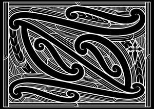 Full Window Art Sticker - Black Out Set