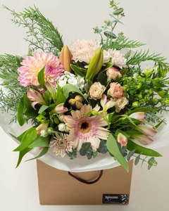 Products: Pink Flower Box Hamilton Cambridge Florist