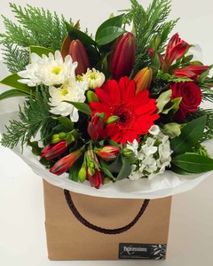 Flowers Red Flower Box Hamilton Cambridge Florist Delivery