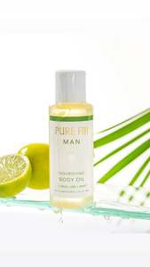 Pure Fiji: Pure Fiji MAN Body Oil 90ml Citrus Lime and Mint