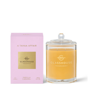 Glasshouse Candle A Tahaa Affair (Vanilla & Caramel)