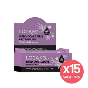 Locako: Locako Keto Collagen Brownie Bite - Vanilla Hazelnut (x15)
