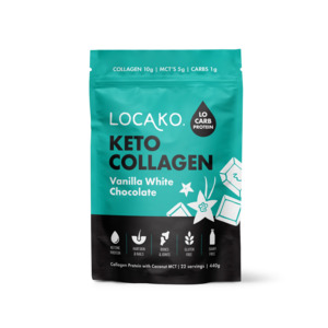 Locako: Locako Vanilla White Chocolate - Collagen Protein (440g)