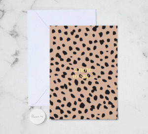 Gift Cards: Greeting Card A Note to Say (Gold)