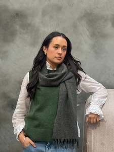 Grey 100% Merino Scarf
