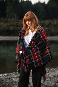 Black Stewart Mini Ruana