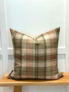 The Heritage Cushion - Walsh Sage & Red