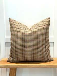 The Heritage Cushion: The Heritage Cushion - Aveyard Sage & Red