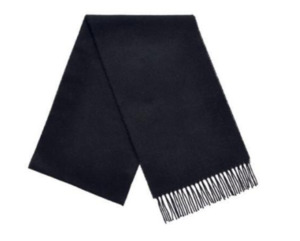 Black Scarf 100% Merino Wool