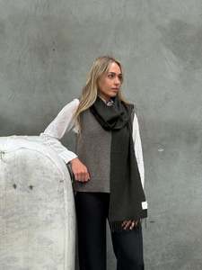 Dark Moss 100% Merino Scarf