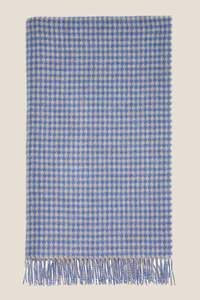 New Arrivals: Houndstooth Blue and Natural 100% Merino Throw