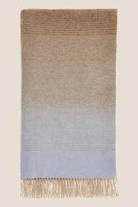 New Arrivals: Ombre Stripe Navy & Rust 100% Merino Throw