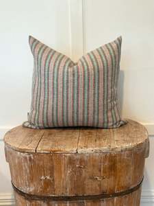 The Heritage Cushion - Tobago Aqua & Flamingo