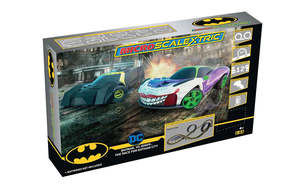 Micro Scalextric Batman vs Joker The Race For Gotham City - Battery Powered Set &hellip;