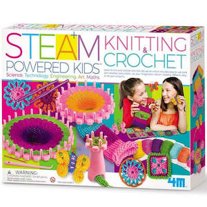Knitting And Crochet: 4M Steam Powered Kids Knitting & Crochet (5539)