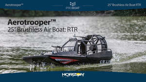 Radio Controlled Boats: aerotrooper 25-inch brushless air boat