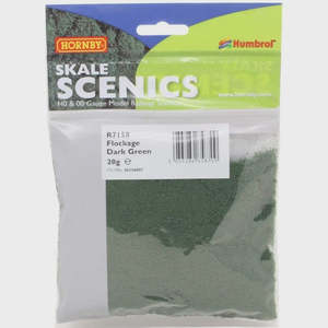 Trains Train Accessories: Hornby Skale Scenics R7158 Flockage Dark Green 20g