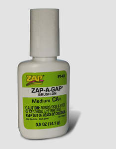 Paints And Adhesives: ZAP-A-GAP CA+ Brush-On (pt-43)