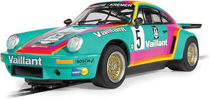 Scalextric: Scalextric (C4439) Porsche 911 3.0 RSR Vaillant, DPR, 1/32 Scale w/Lights