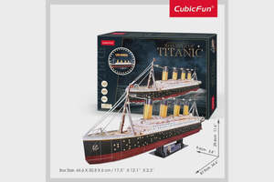 Puzzles: 3D Puzzle: Titanic (Large) w/ LED Lights (266pc)