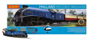 Trains Train Accessories: Train set: Mallard RecordBr HOR R1282 Hornby Mallard Record Breaker Train Set