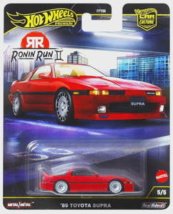 Die Cast Models: Hot Wheels Premium 2025 Ronin Run 2 - JBK90 Toyota Supra 1989 Red