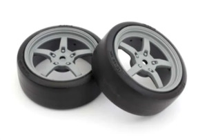 1/10 T&W:Drift Tyre(2) 5 White KP FATH705WD Kyosho Parts Premounted Drift TireFZ&hellip;