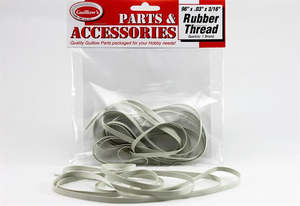 Art: 96"x0.03'x3/16" Rubber Thrd (1 GUI 0121 Guillows 96" Rubber Thread (1 pack)