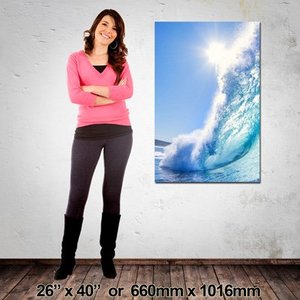 Portrait Canvas: 660mm x 1016mm (26″x40″)