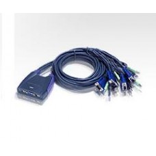 Products: ATEN CS-64US 4-Port USB KVM + Audio (short cable: 0.9m X 2 & 1.2m x 2) Petite