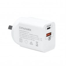 Dynamix SPAPD18-CA 18W PD USB-C + QC3.0 USB-A Universal Compact USB Wall Charger&hellip;