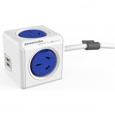 ALLOCACOC 5420BL/AUEUPC 1.5m Extended Blue 4 Outlets with 2 USB 2.1A 10W stackab&hellip;