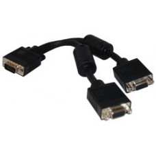 Products: VGA 15cm Monitor Multiplexer 'Y' Cable DB15 to 2x db15F