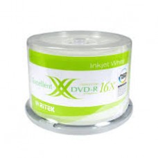 Products: Ritek DVD-R Excellent 16x White Inkjet Printable 50 pcs Spindle