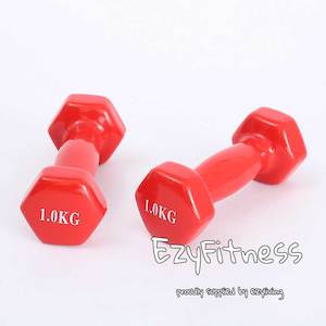 Dumbbells Auto: 1KGx2 Rubber Dumbbells (assorted color) (EZ041-2)