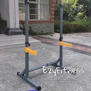 Squat Rack Auto: Squat Rack Adjustable with Safety Squat Bars (EZ062)