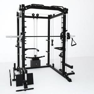 BLACK Smith Machine with pully 35KG Weights