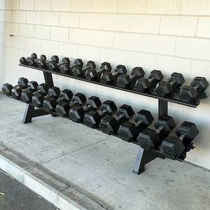 Dumbbells Set Auto: 390KG Dumbbells Set with Dumbbell Rack (2.5KG to 30KG - 12pairs) Heavy Duty