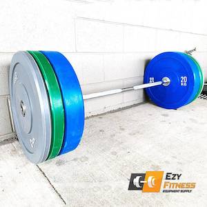 Bumper Weights Auto: 100KG Color Bumper Combo: 80KG Bumper Plates+2.2m 7ft Olympic Bar 20KG D:445mm