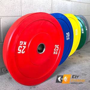 100KG Set - Color Bumper Plates D:45cm Barbell Weights (EZ166C100KG)